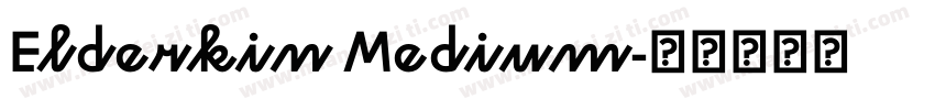 Elderkin Medium字体转换